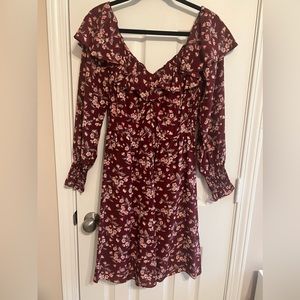 NWT Rebecca Taylor Tilda Ruffled Dress, sz 0, 100% silk